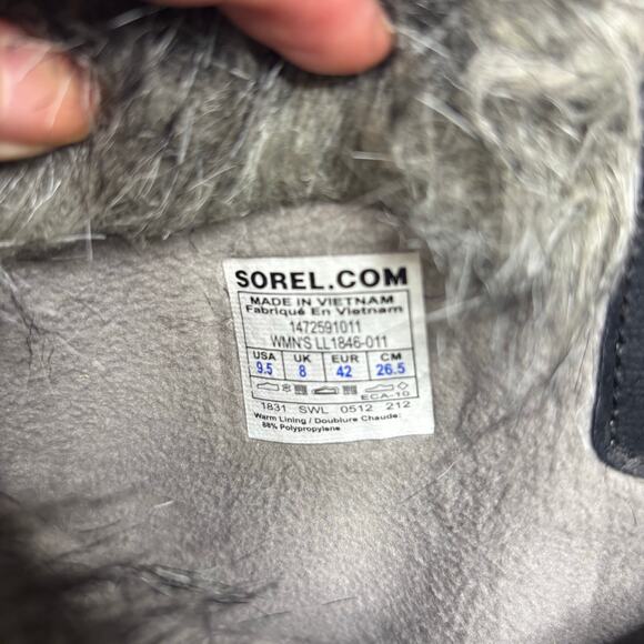 Sorel Tofino Faux Fir Lined Waterproof Black Tall Boots 9.5 - Picture 3 of 9